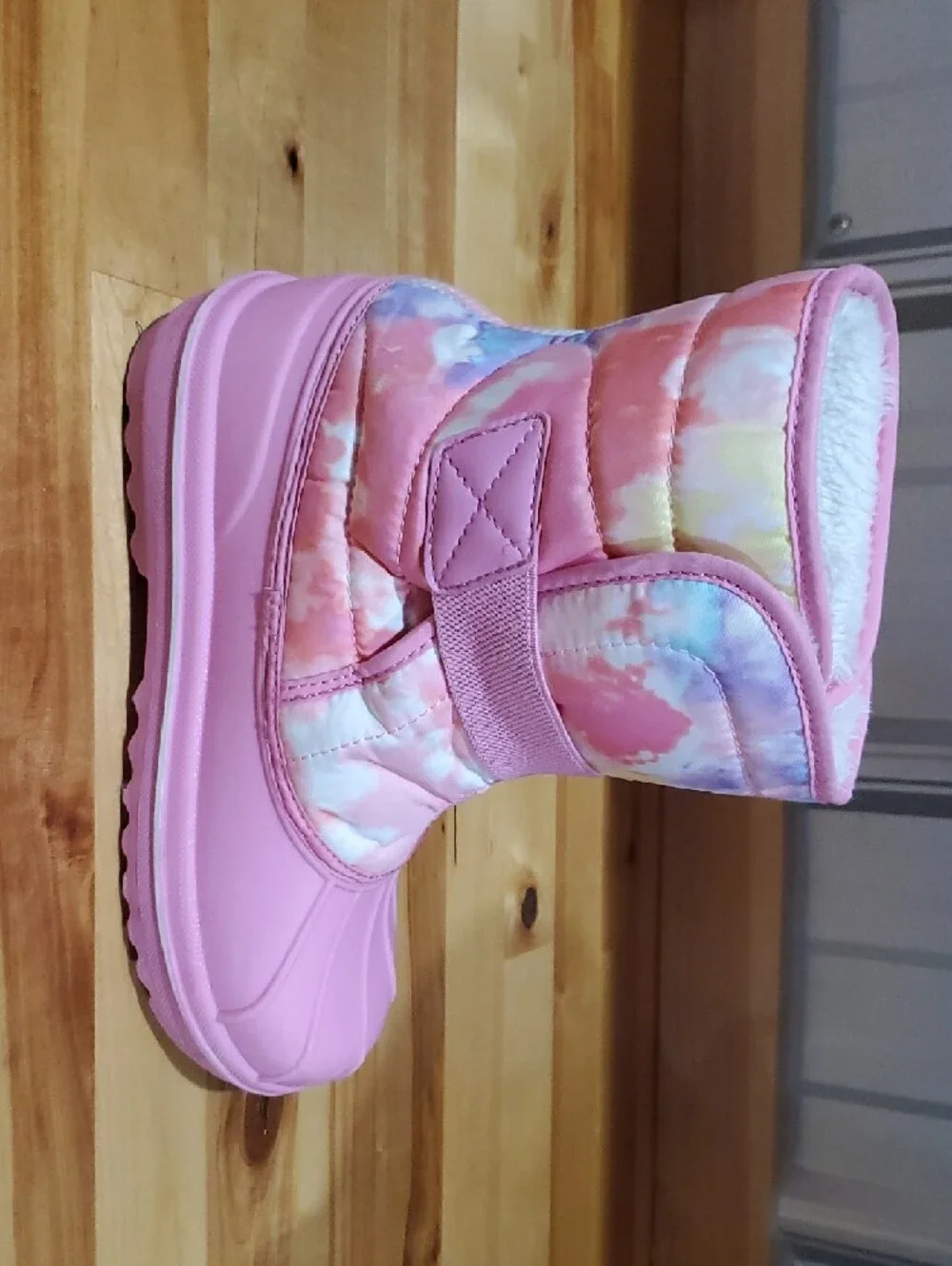 The Children's Place Pink Tie-Dye Girls Snow Boots